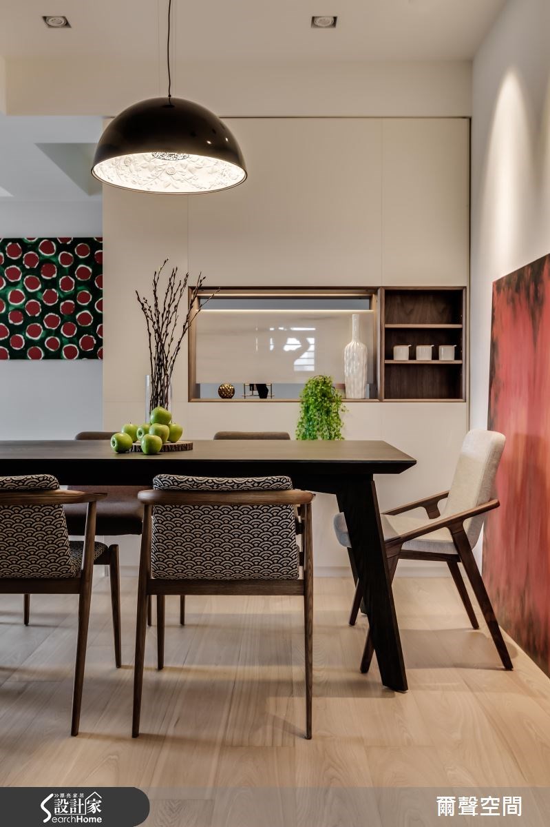 36坪中古屋(5~15年)＿現代風餐廳案例圖片＿爾聲空間設計＿爾聲_W Residence 英倫居所之13