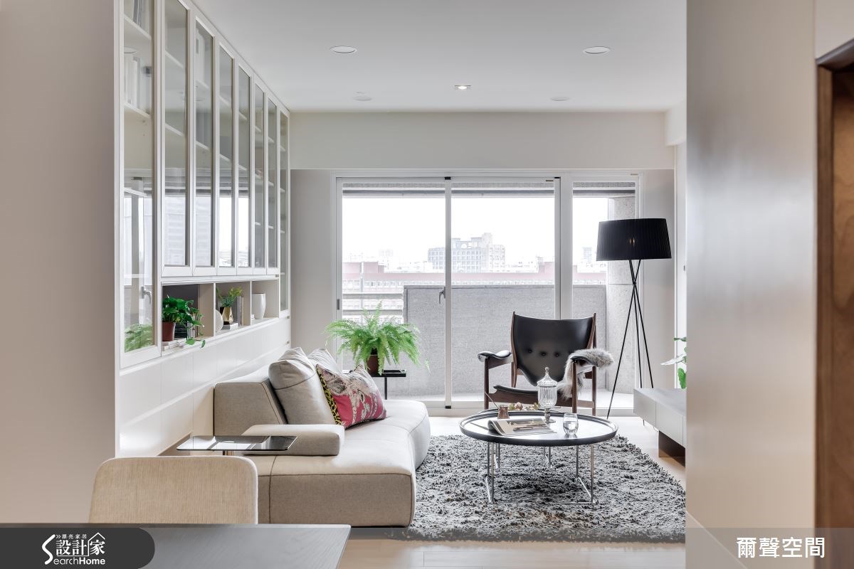 36坪中古屋(5~15年)＿現代風客廳案例圖片＿爾聲空間設計＿爾聲_W Residence 英倫居所之10