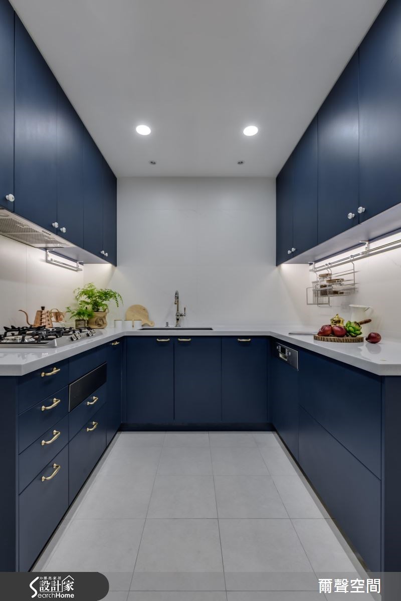 36坪中古屋(5~15年)＿現代風廚房案例圖片＿爾聲空間設計＿爾聲_W Residence 英倫居所之15