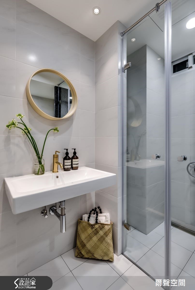 36坪中古屋(5~15年)＿現代風浴室案例圖片＿爾聲空間設計＿爾聲_W Residence 英倫居所之27