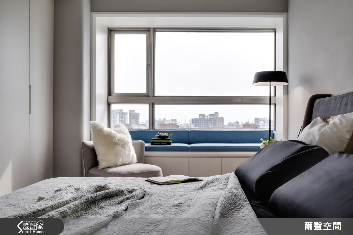 36坪中古屋(5~15年)＿現代風臥室案例圖片＿爾聲空間設計＿爾聲_W Residence 英倫居所之17