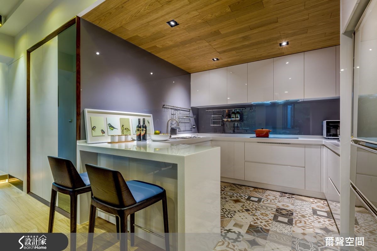 25坪老屋(16~30年)＿現代風廚房吧檯案例圖片＿爾聲空間設計＿爾聲_04之13