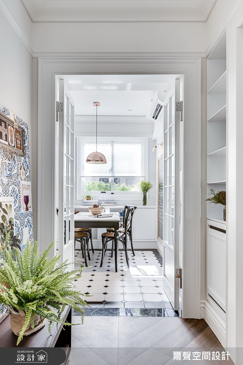 18坪老屋(16~30年)＿新古典玄關案例圖片＿爾聲空間設計＿爾聲_French Charm 法式居所之1