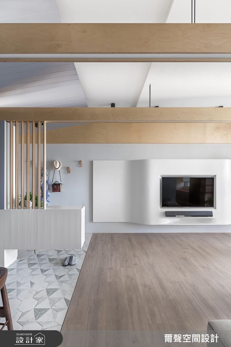 36坪中古屋(5~15年)＿北歐風客廳案例圖片＿爾聲空間設計＿爾聲_Kidding Around 澳客風之3