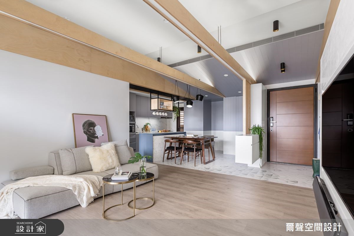 36坪中古屋(5~15年)＿北歐風客廳案例圖片＿爾聲空間設計＿爾聲_Kidding Around 澳客風之11