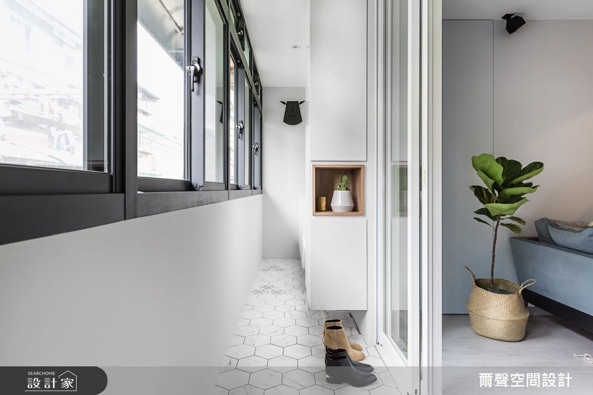 23坪老屋(16~30年)＿北歐風陽台案例圖片＿爾聲空間設計＿爾聲_Project N4 北歐經典之1