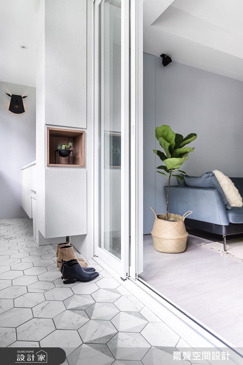 23坪老屋(16~30年)＿北歐風陽台案例圖片＿爾聲空間設計＿爾聲_Project N4 北歐經典之2