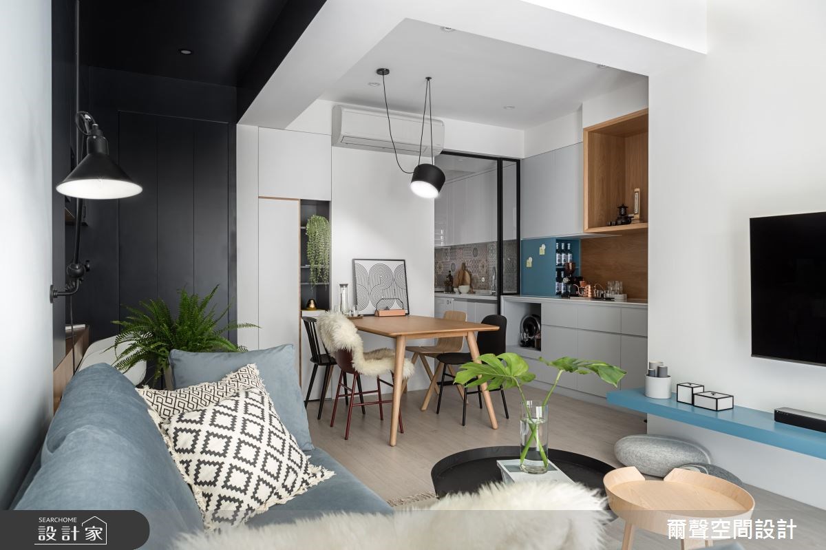 23坪老屋(16~30年)＿北歐風客廳案例圖片＿爾聲空間設計＿爾聲_Project N4 北歐經典之3