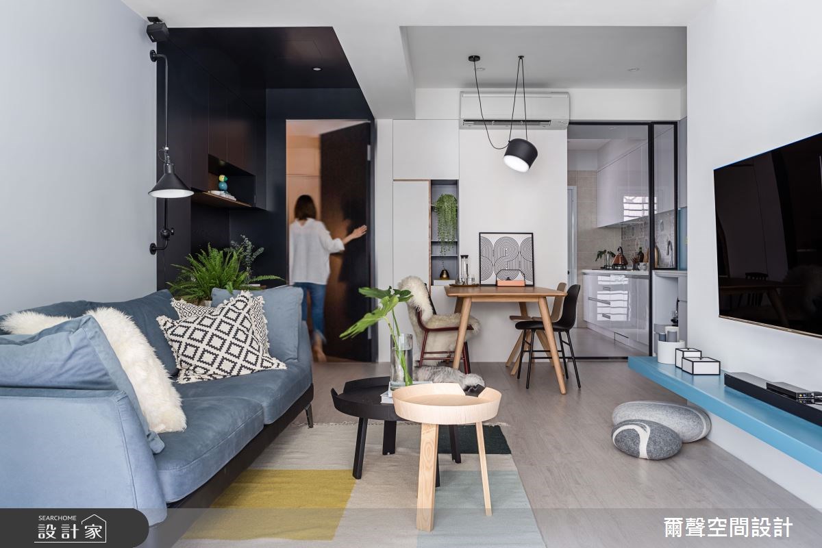 23坪老屋(16~30年)＿北歐風客廳案例圖片＿爾聲空間設計＿爾聲_Project N4 北歐經典之4