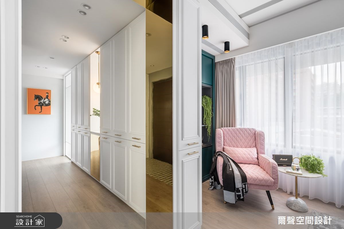 32坪新成屋(5年以下)＿混搭風案例圖片＿爾聲空間設計＿爾聲_The Emerald Chic之9
