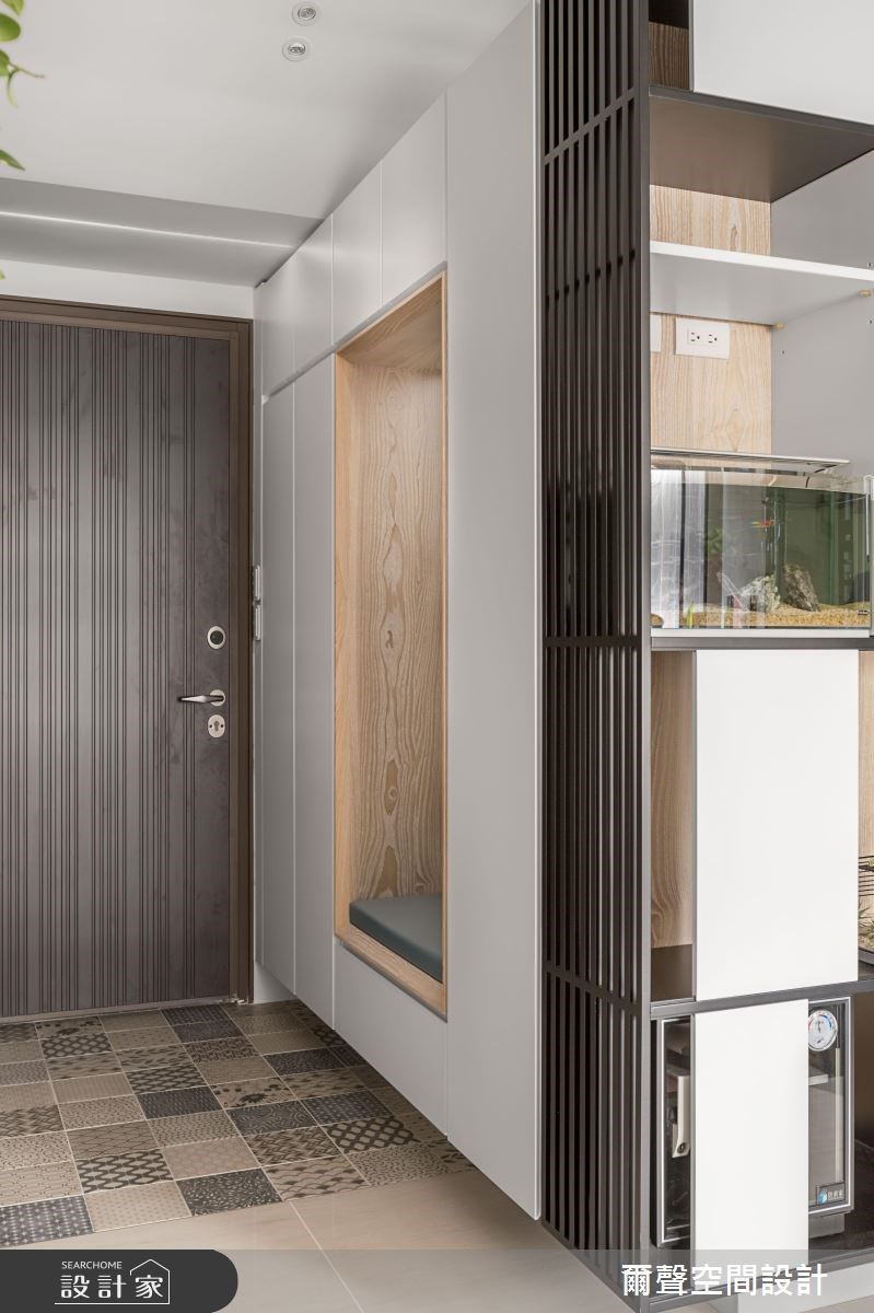 16坪新成屋(5年以下)＿混搭風玄關案例圖片＿爾聲空間設計＿爾聲_The Harlo之1