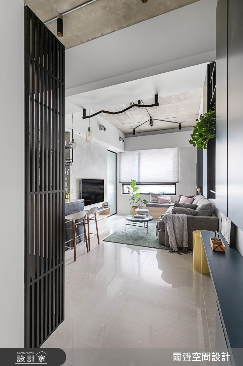 16坪新成屋(5年以下)＿混搭風客廳吧檯案例圖片＿爾聲空間設計＿爾聲_The Harlo之8