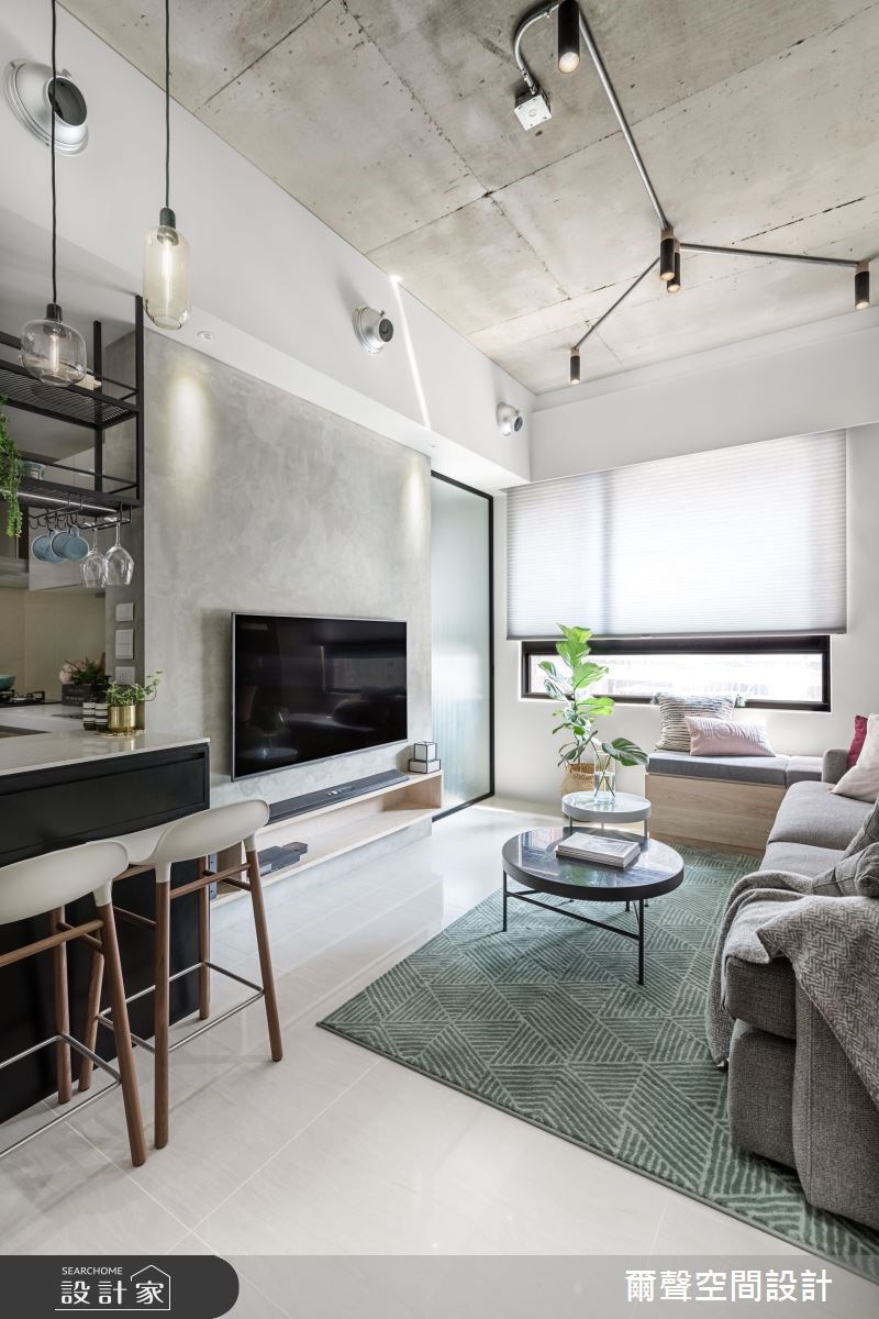 16坪新成屋(5年以下)＿混搭風客廳吧檯案例圖片＿爾聲空間設計＿爾聲_The Harlo之13