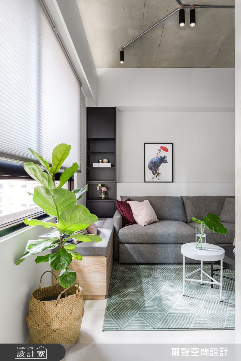 16坪新成屋(5年以下)＿混搭風客廳案例圖片＿爾聲空間設計＿爾聲_The Harlo之20