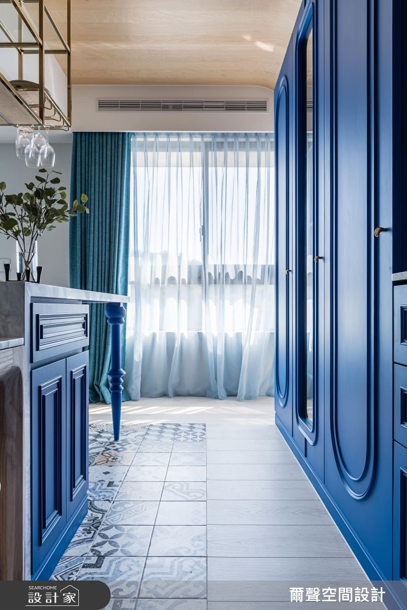 31坪新成屋(5年以下)＿混搭風案例圖片＿爾聲空間設計＿爾聲_The Memory of Majectic Blue  沁藍.晴山之12
