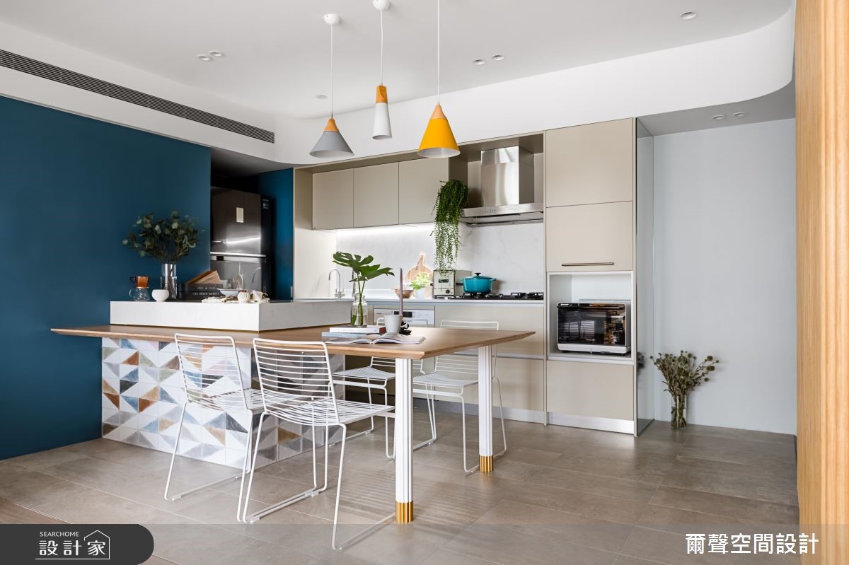 33坪老屋(16~30年)＿北歐風餐廳廚房案例圖片＿爾聲空間設計＿爾聲_Menuetto 家的小步舞曲之4