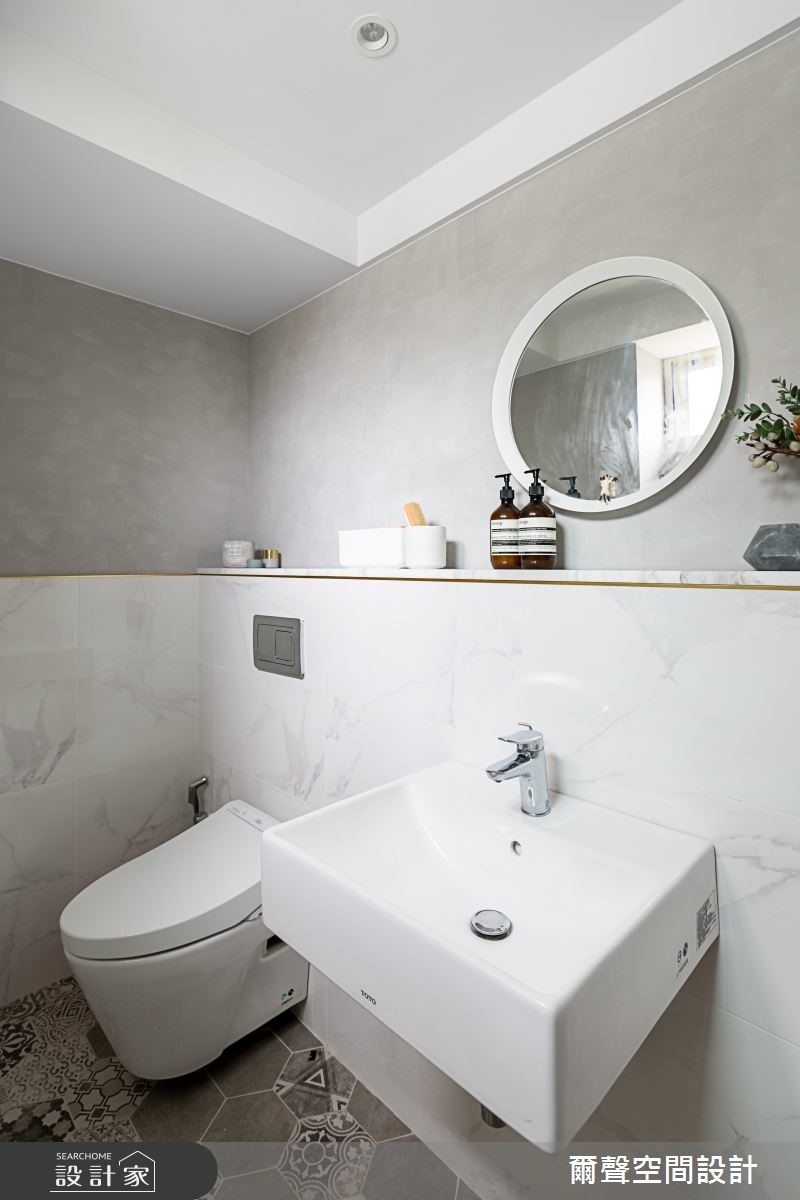 33坪老屋(16~30年)＿北歐風浴室案例圖片＿爾聲空間設計＿爾聲_Menuetto 家的小步舞曲之13