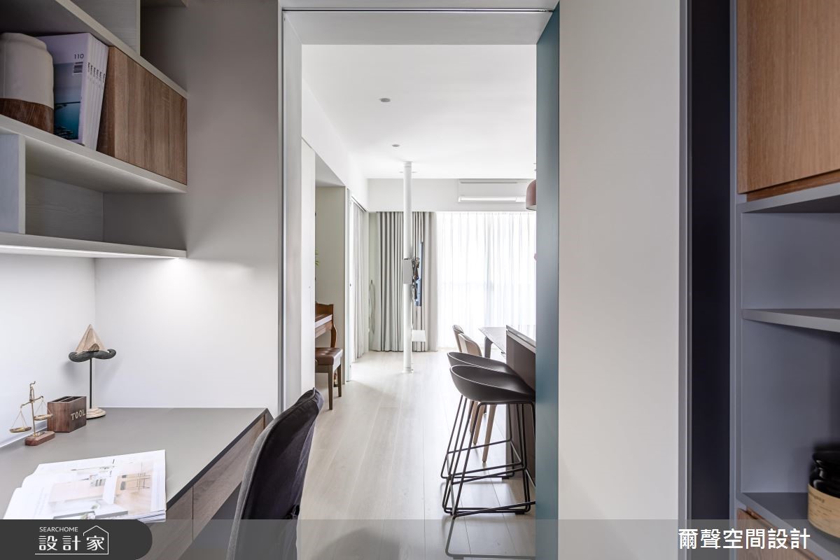 29坪老屋(16~30年)＿北歐風餐廳書房案例圖片＿爾聲空間設計＿爾聲_R.K Residence之14