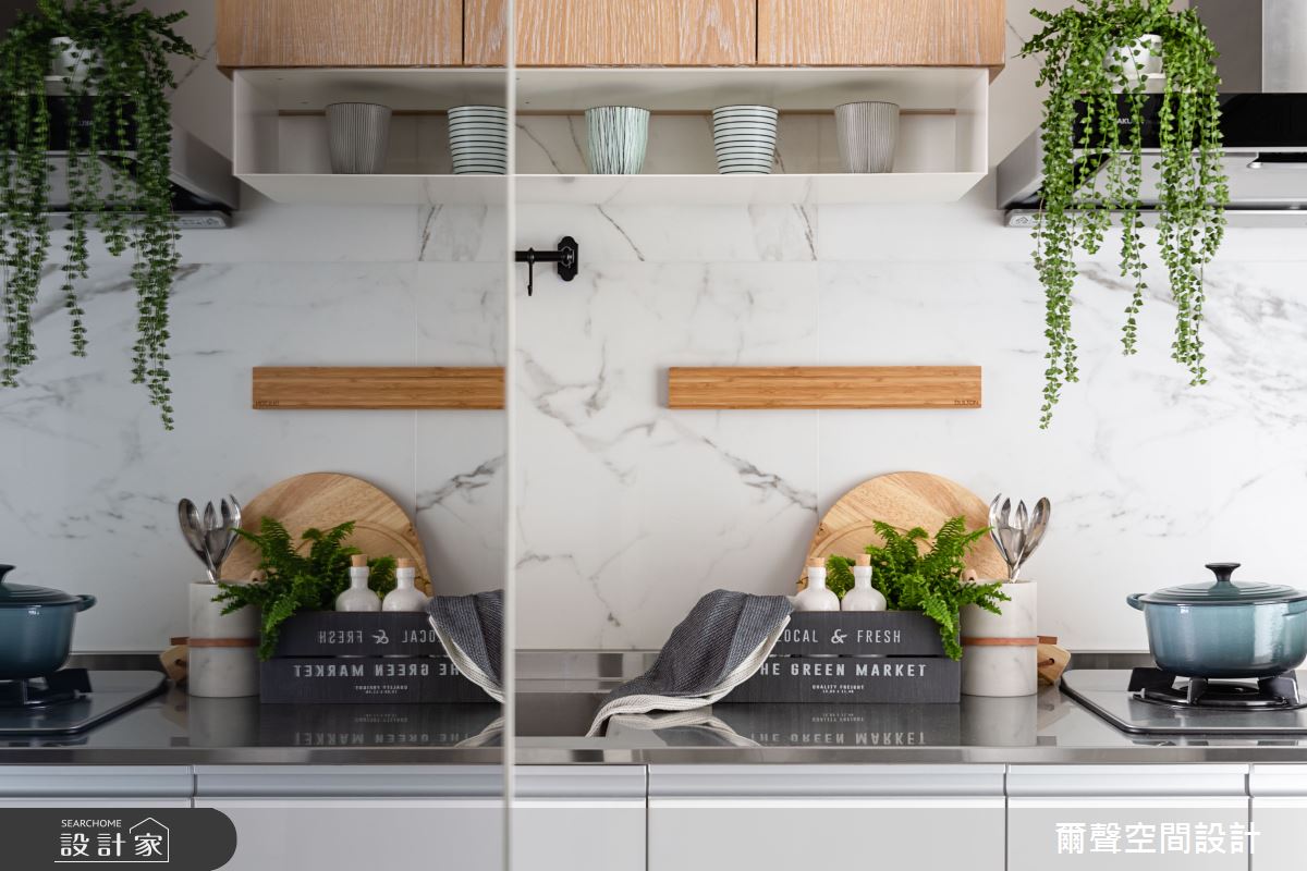 新成屋(5年以下)＿北歐風廚房案例圖片＿爾聲空間設計＿爾聲_MARCHÉ DE JARDIN 花木。亭亭之5
