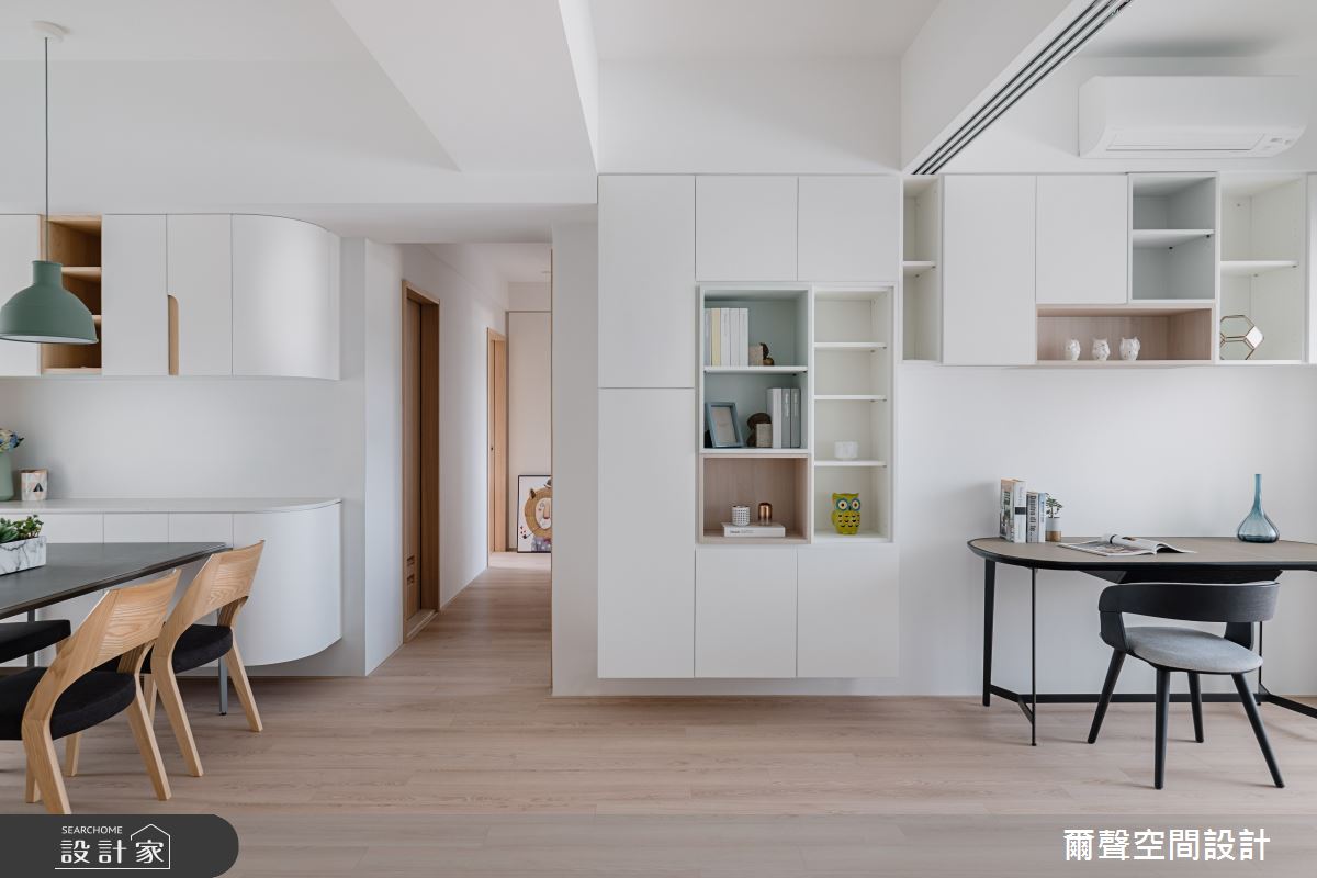 35坪老屋(16~30年)＿北歐風餐廳書房案例圖片＿爾聲空間設計＿爾聲_家的進行曲之14