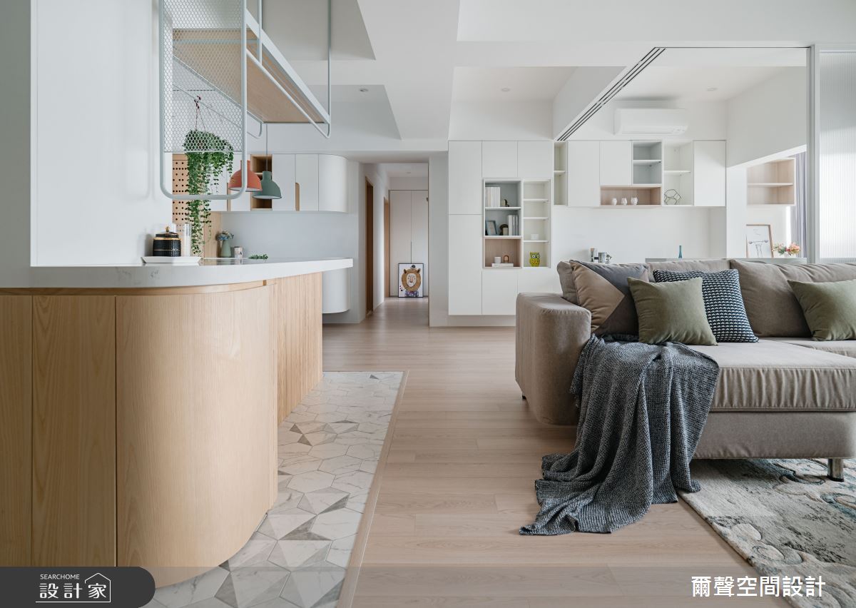 35坪老屋(16~30年)＿北歐風吧檯案例圖片＿爾聲空間設計＿爾聲_家的進行曲之6
