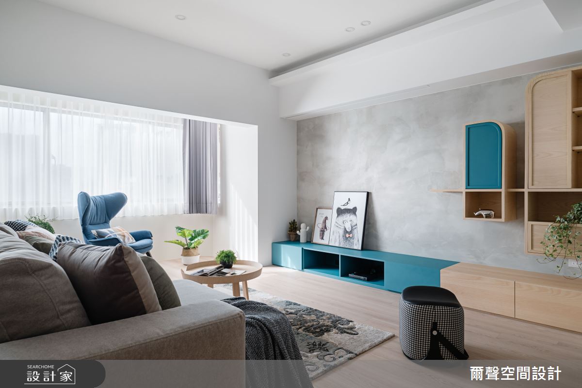 35坪老屋(16~30年)＿北歐風客廳案例圖片＿爾聲空間設計＿爾聲_家的進行曲之8