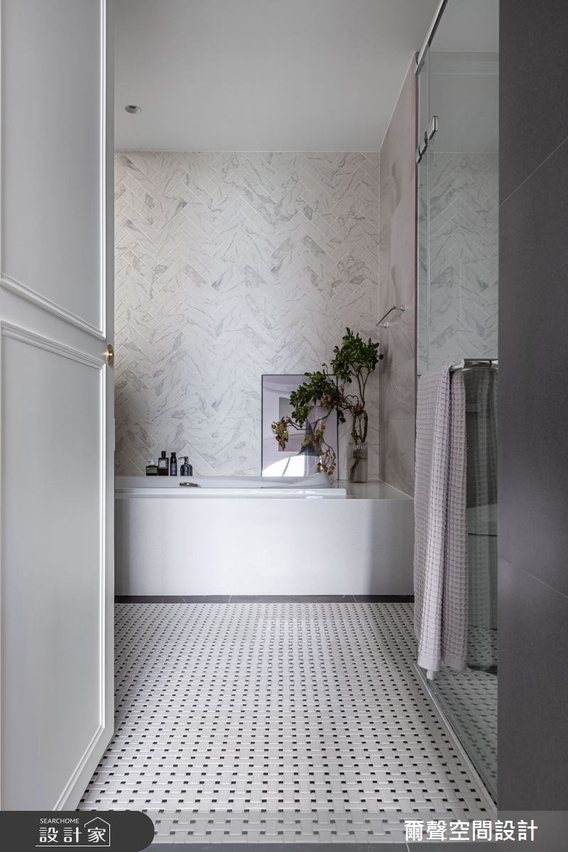 40坪新成屋(5年以下)＿新古典浴室案例圖片＿爾聲空間設計＿爾聲_Royal Duke 金士曼一號之22