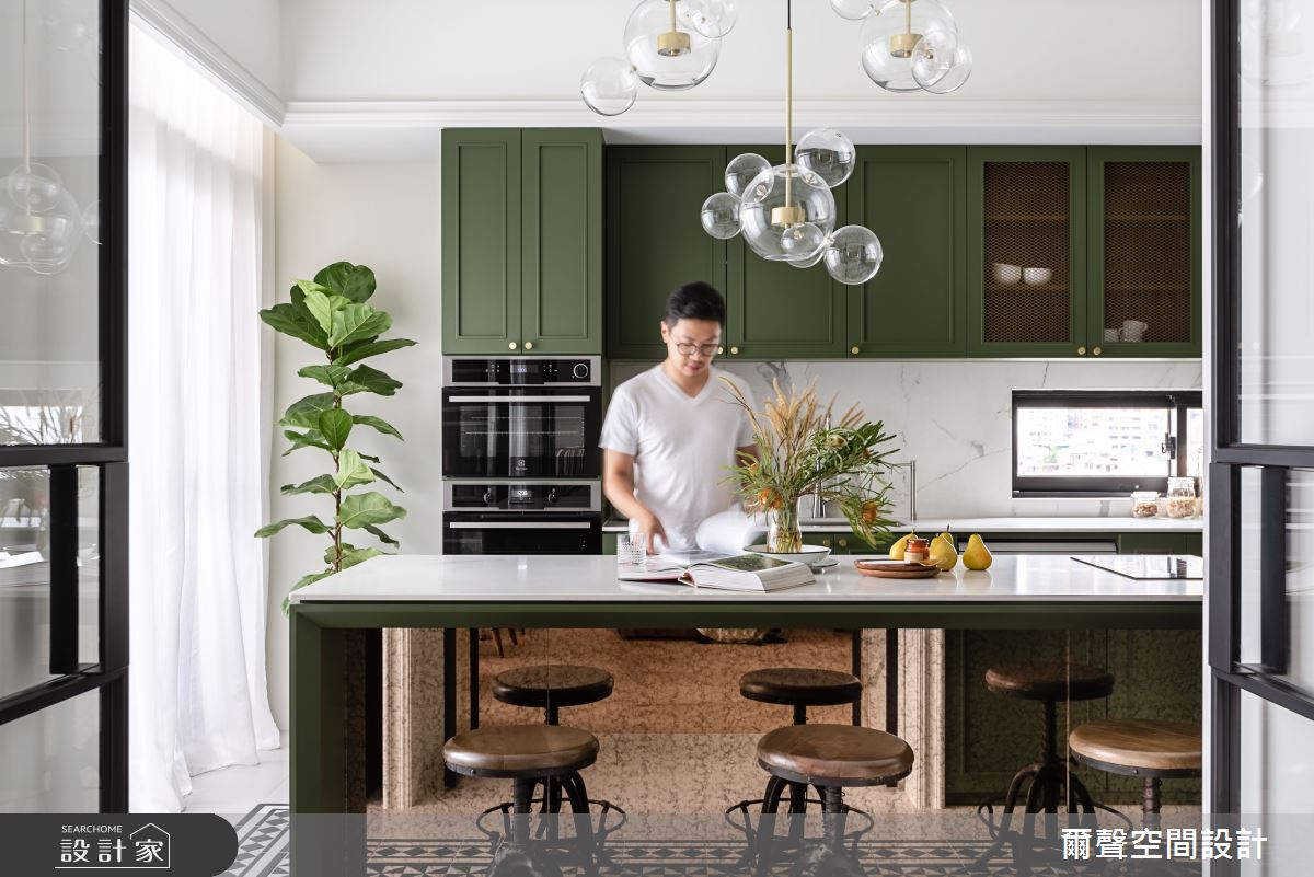 40坪新成屋(5年以下)＿新古典吧檯案例圖片＿爾聲空間設計＿爾聲_Royal Duke 金士曼一號之10