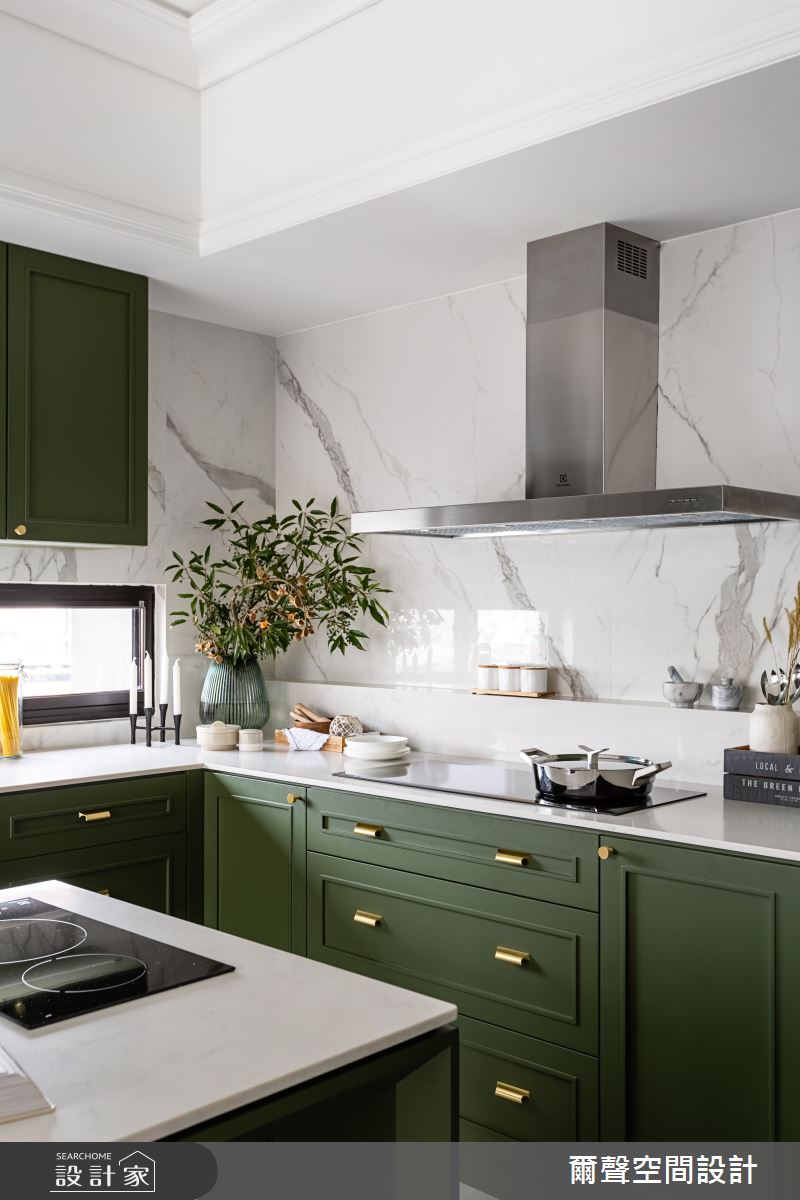 40坪新成屋(5年以下)＿新古典廚房案例圖片＿爾聲空間設計＿爾聲_Royal Duke 金士曼一號之12