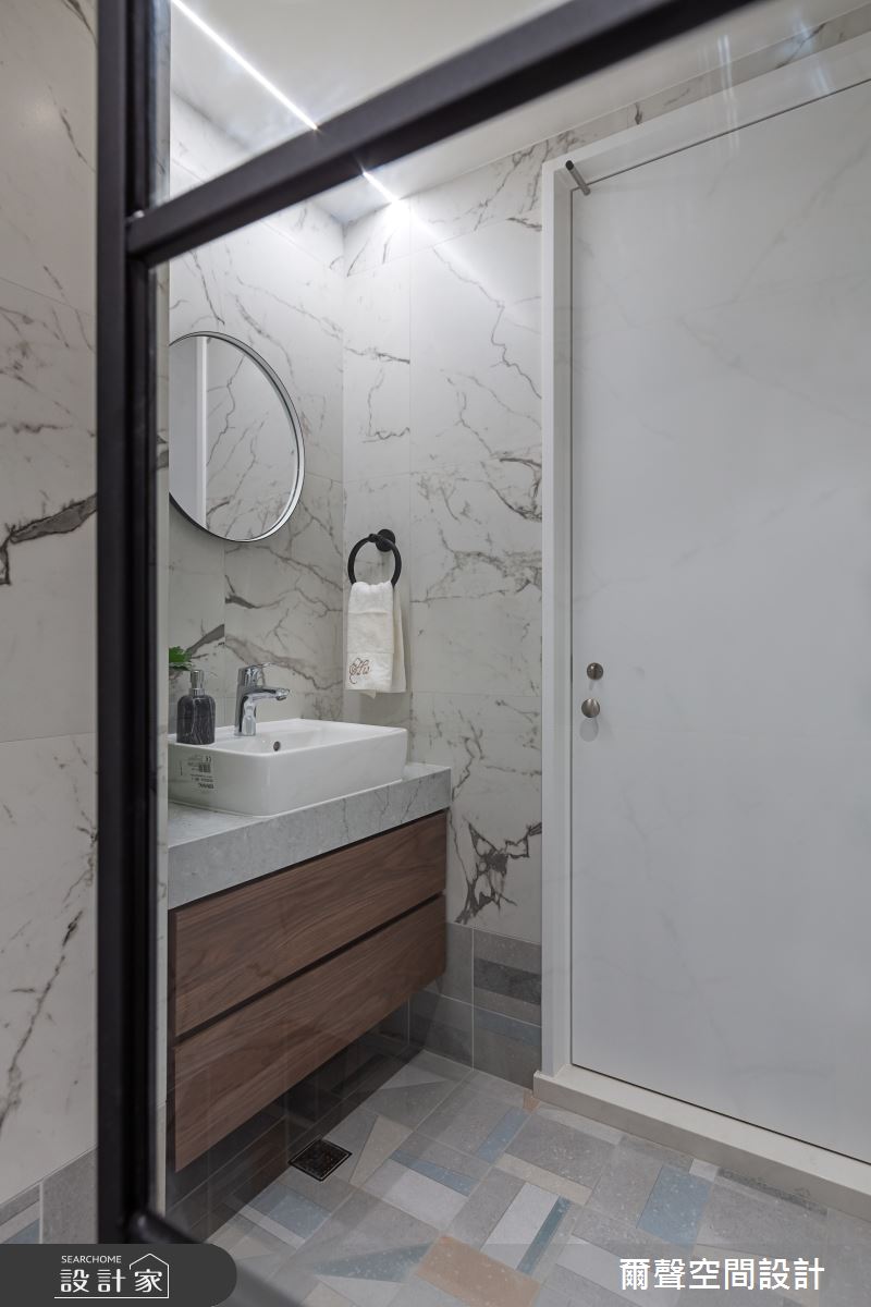 35坪新成屋(5年以下)＿混搭風浴室案例圖片＿爾聲空間設計＿爾聲_Sense of Permanence 胡桃鉗 - 公主保護令之29