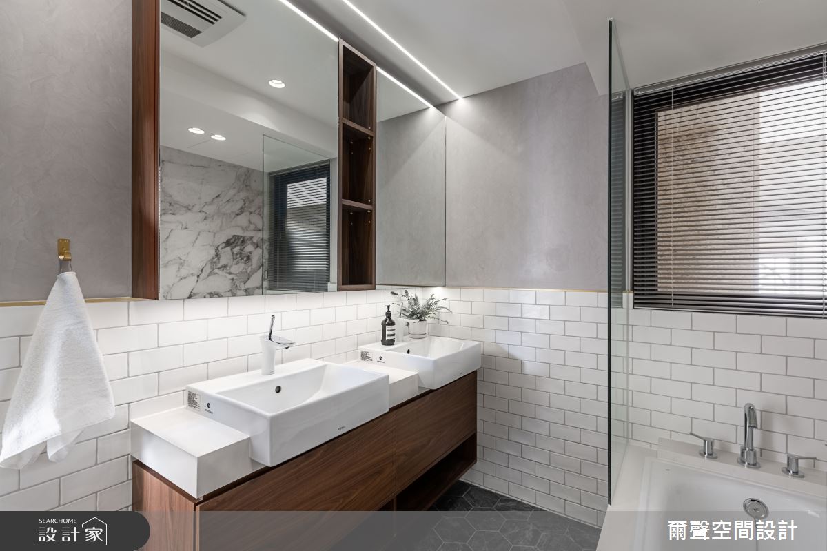 35坪新成屋(5年以下)＿混搭風浴室案例圖片＿爾聲空間設計＿爾聲_Sense of Permanence 胡桃鉗 - 公主保護令之32