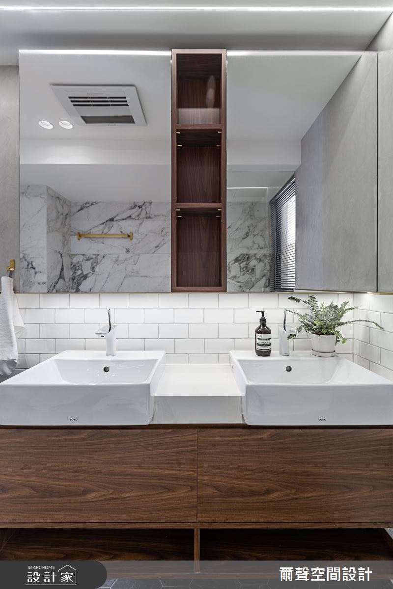 35坪新成屋(5年以下)＿混搭風浴室案例圖片＿爾聲空間設計＿爾聲_Sense of Permanence 胡桃鉗 - 公主保護令之34