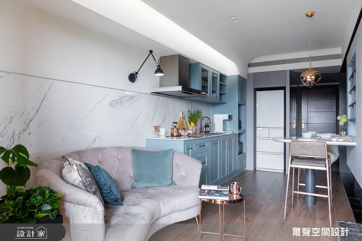 18坪中古屋(5~15年)＿混搭風客廳案例圖片＿爾聲空間設計＿爾聲_The Blue Danube 藍色多瑙河之6