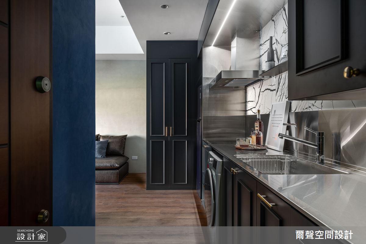 13坪中古屋(5~15年)＿混搭風廚房案例圖片＿爾聲空間設計＿爾聲_Bachelor Pad 十里洋房之1