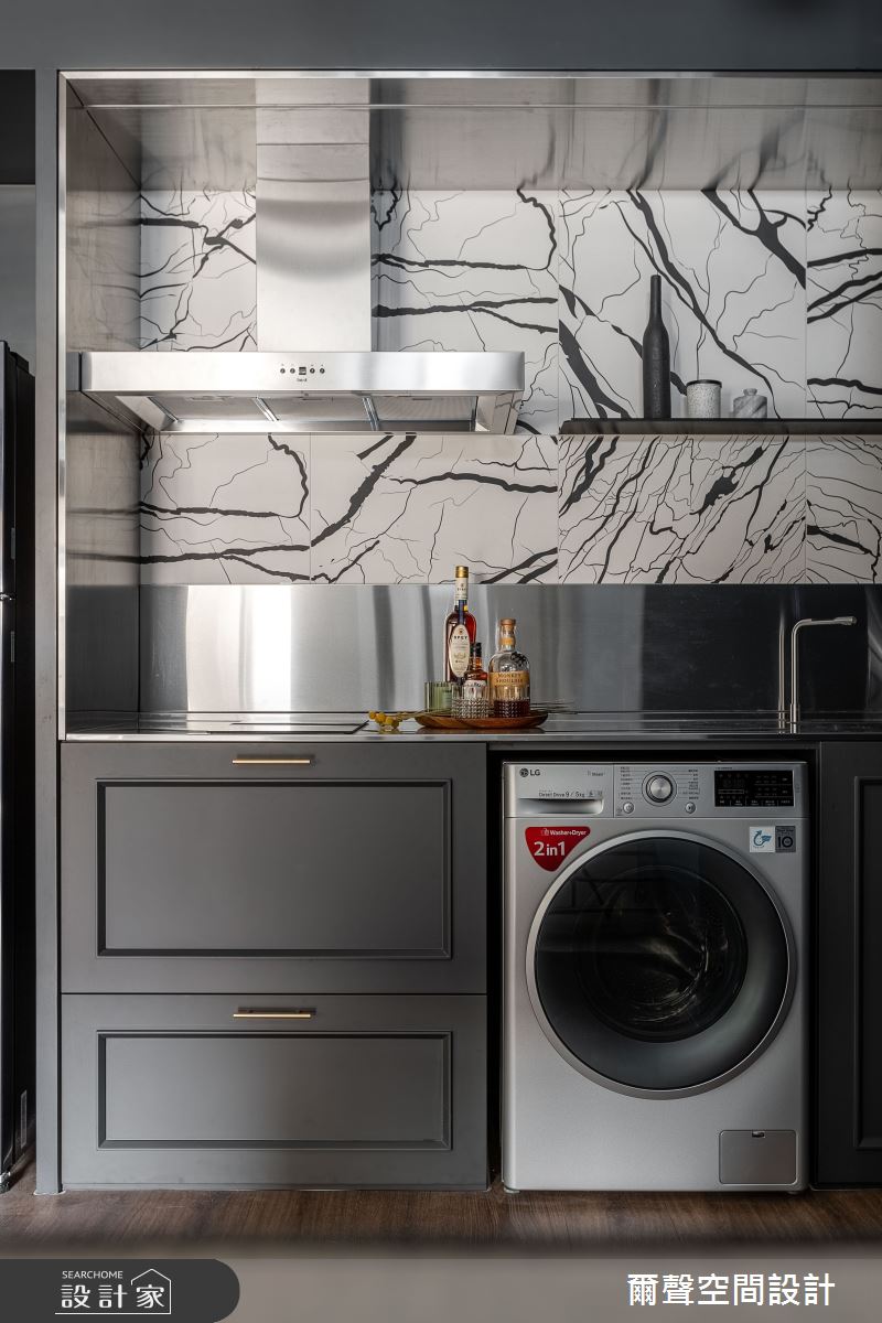 13坪中古屋(5~15年)＿混搭風廚房案例圖片＿爾聲空間設計＿爾聲_Bachelor Pad 十里洋房之7