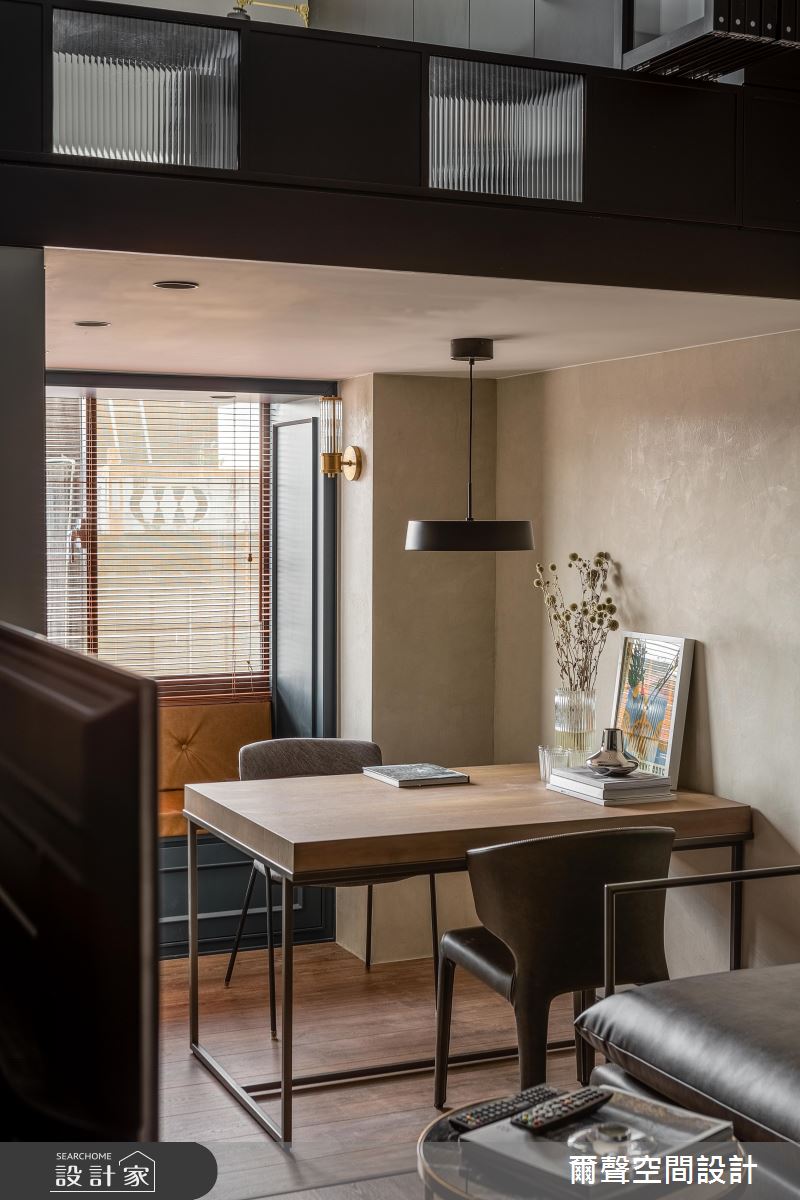 13坪中古屋(5~15年)＿混搭風書房臥榻案例圖片＿爾聲空間設計＿爾聲_Bachelor Pad 十里洋房之9