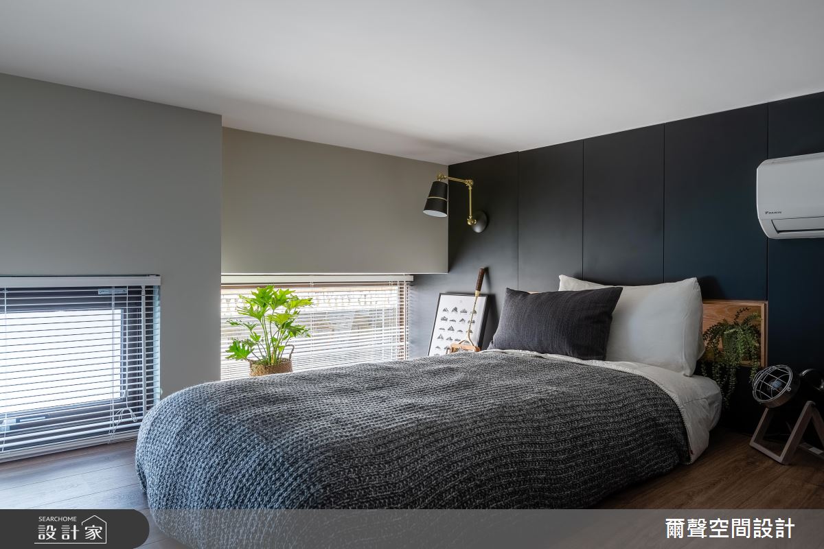 13坪中古屋(5~15年)＿混搭風臥室案例圖片＿爾聲空間設計＿爾聲_Bachelor Pad 十里洋房之11