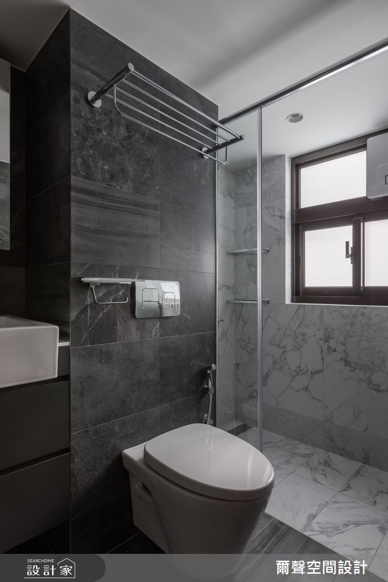 13坪中古屋(5~15年)＿混搭風浴室案例圖片＿爾聲空間設計＿爾聲_Bachelor Pad 十里洋房之15