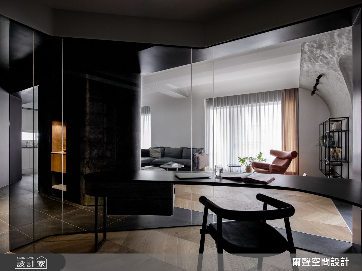 54坪新成屋(5年以下)＿混搭風書房案例圖片＿爾聲空間設計＿爾聲_House of Chiaroscuro 黑白切之6