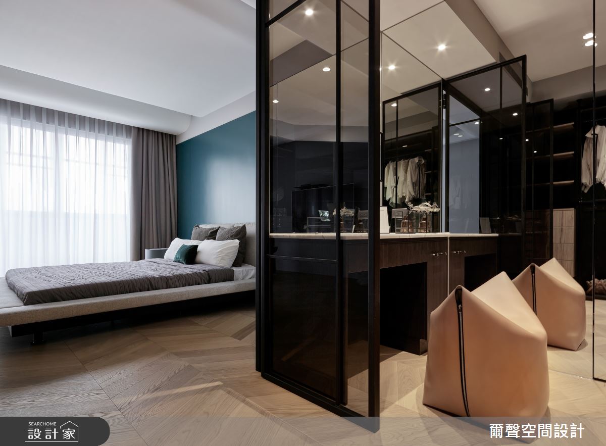 54坪新成屋(5年以下)＿混搭風臥室案例圖片＿爾聲空間設計＿爾聲_House of Chiaroscuro 黑白切之19