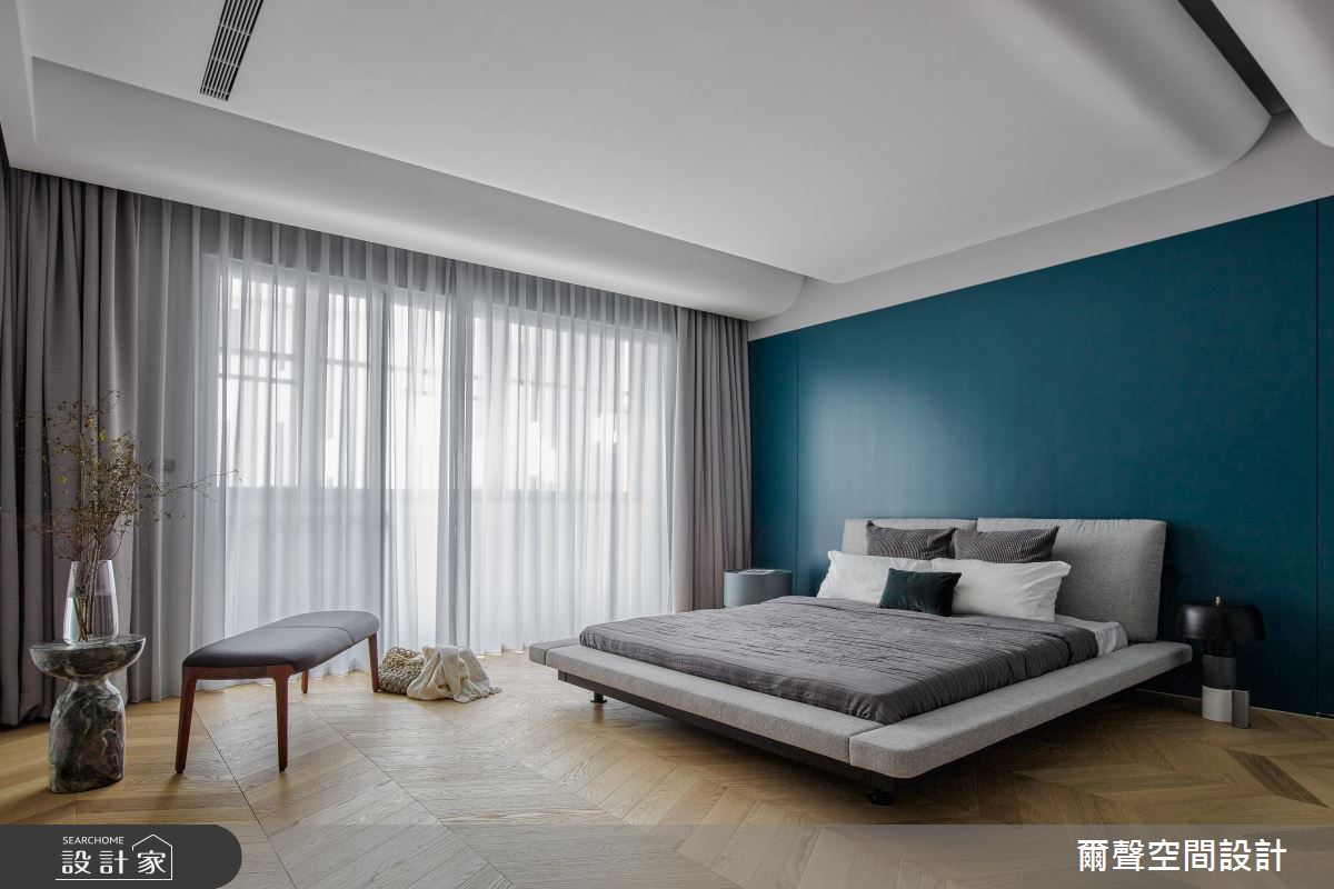 54坪新成屋(5年以下)＿混搭風臥室案例圖片＿爾聲空間設計＿爾聲_House of Chiaroscuro 黑白切之18