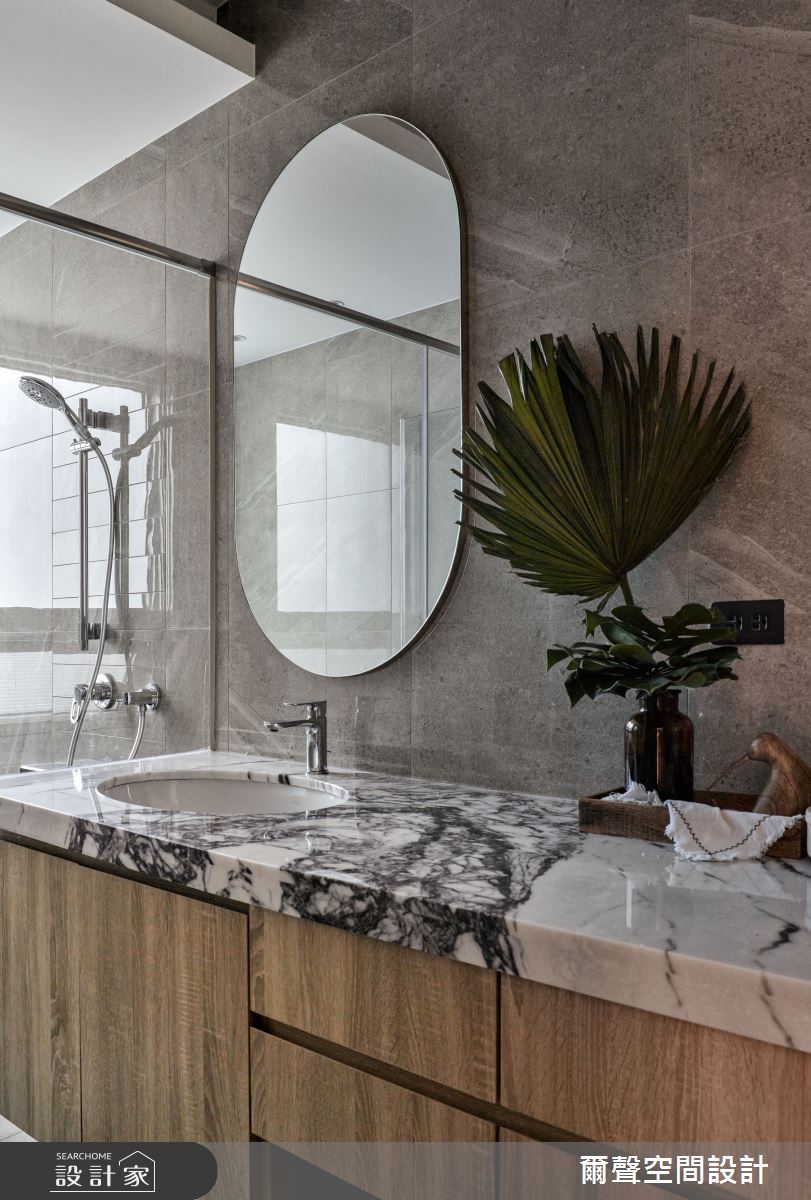 54坪新成屋(5年以下)＿混搭風浴室案例圖片＿爾聲空間設計＿爾聲_House of Chiaroscuro 黑白切之21