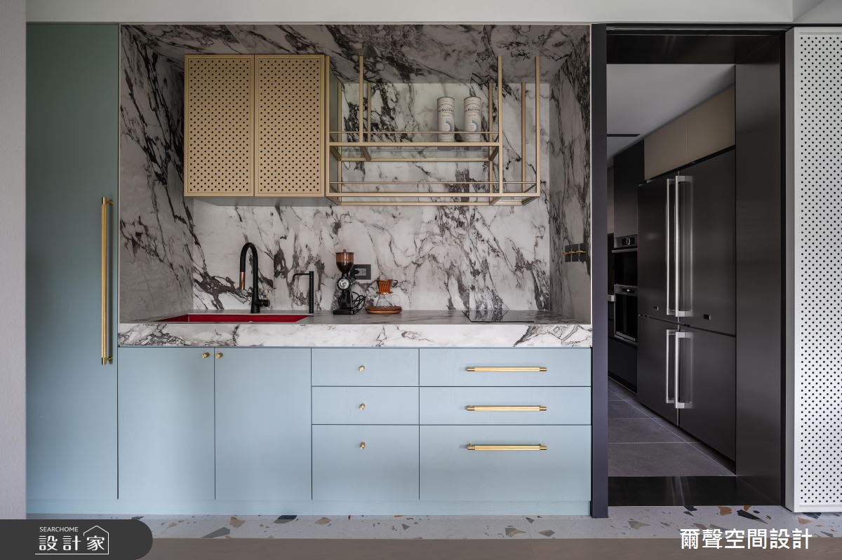 40坪新成屋(5年以下)＿混搭風廚房案例圖片＿爾聲空間設計＿爾聲_Rink a Blink 庭樹泊舟之10
