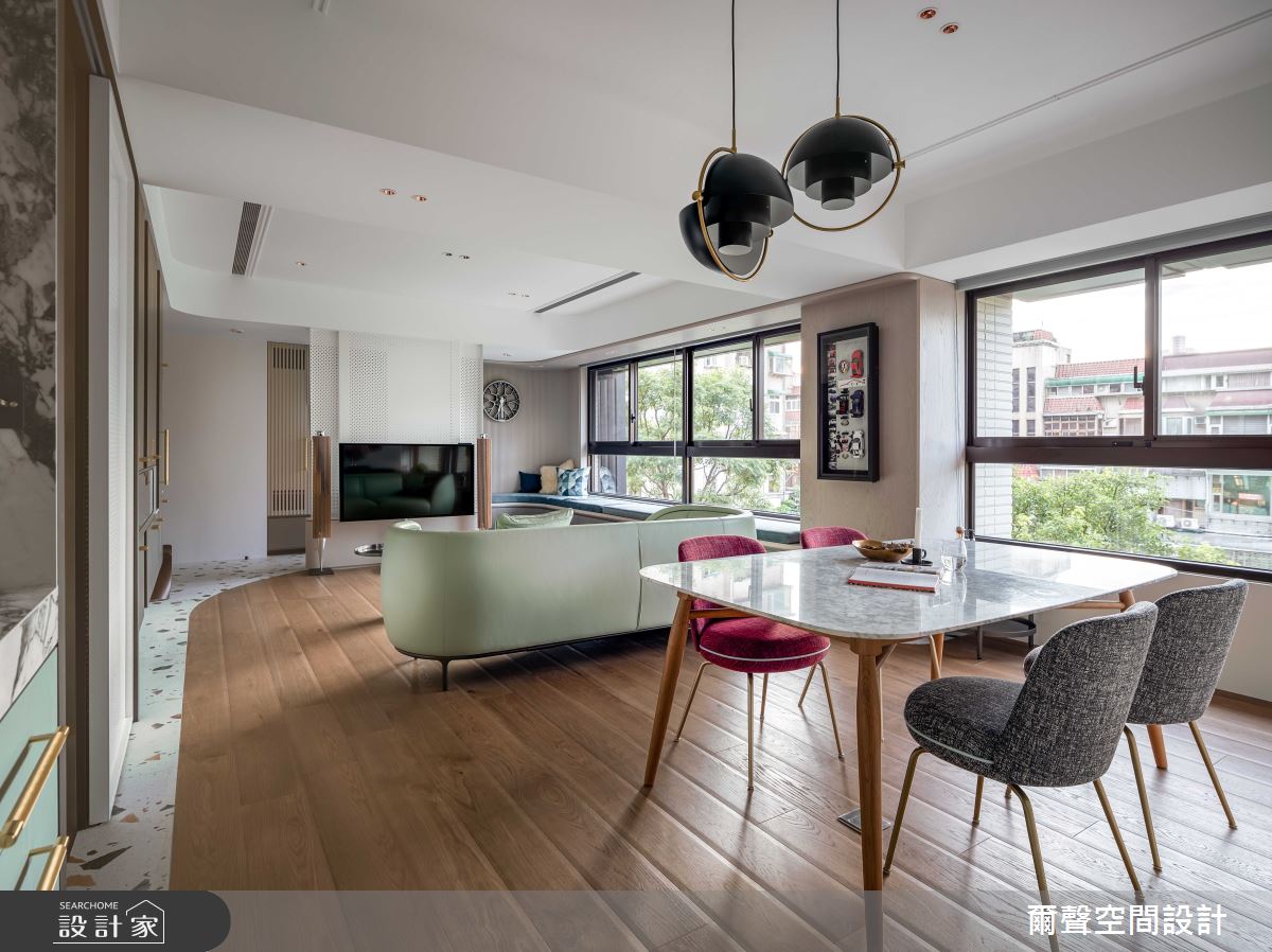 40坪新成屋(5年以下)＿混搭風餐廳案例圖片＿爾聲空間設計＿爾聲_Rink a Blink 庭樹泊舟之6