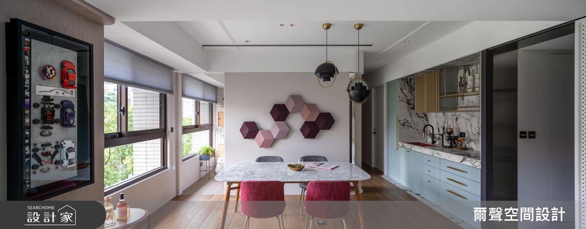 40坪新成屋(5年以下)＿混搭風餐廳案例圖片＿爾聲空間設計＿爾聲_Rink a Blink 庭樹泊舟之8