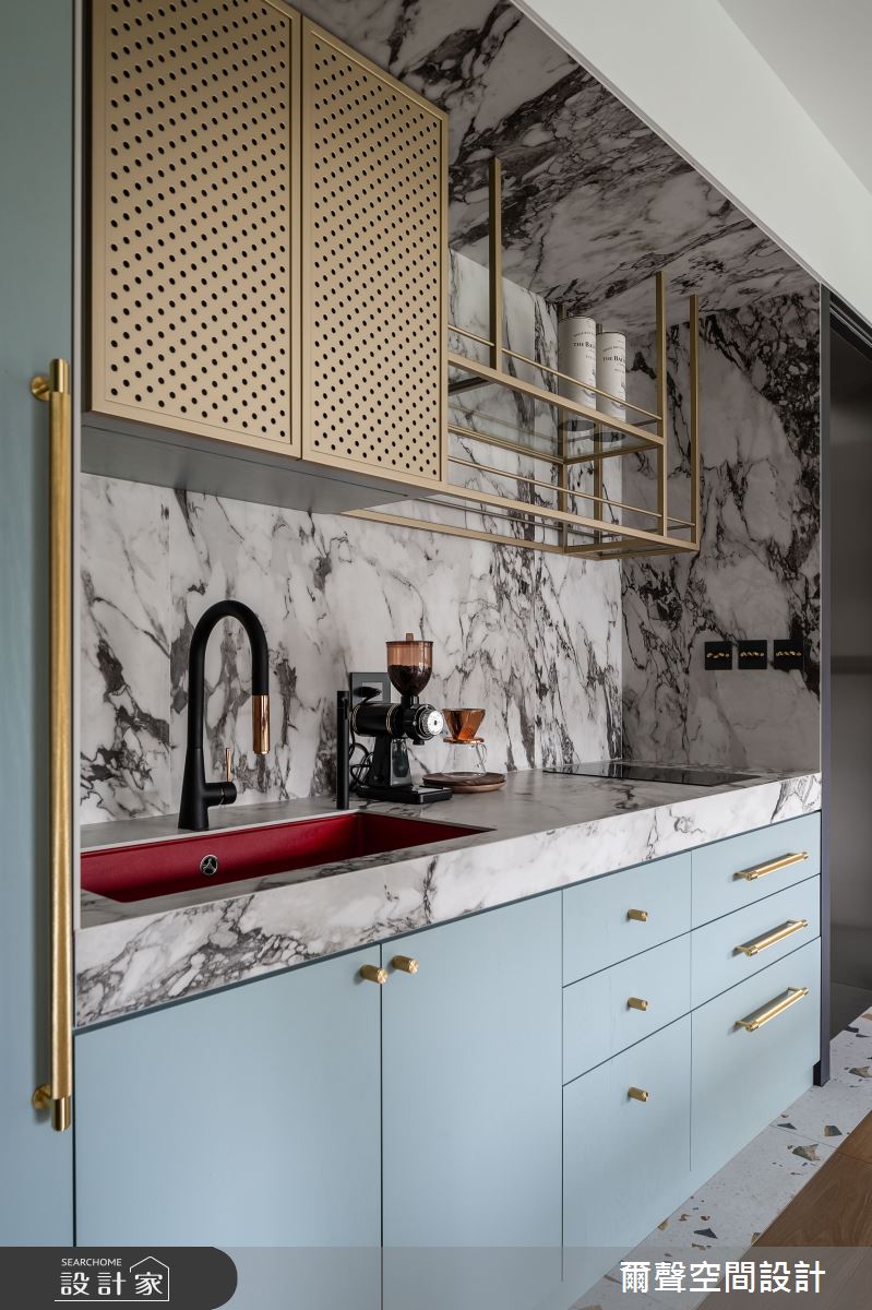 40坪新成屋(5年以下)＿混搭風廚房案例圖片＿爾聲空間設計＿爾聲_Rink a Blink 庭樹泊舟之11