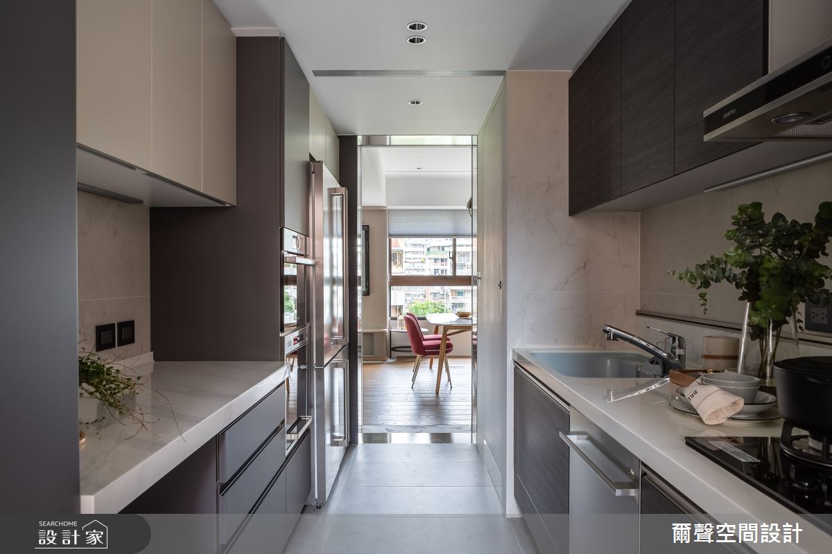40坪新成屋(5年以下)＿混搭風廚房案例圖片＿爾聲空間設計＿爾聲_Rink a Blink 庭樹泊舟之12