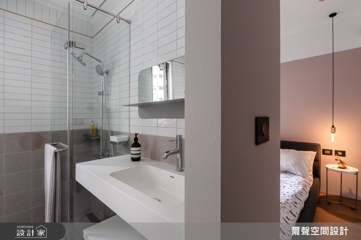 40坪新成屋(5年以下)＿混搭風浴室案例圖片＿爾聲空間設計＿爾聲_Rink a Blink 庭樹泊舟之19