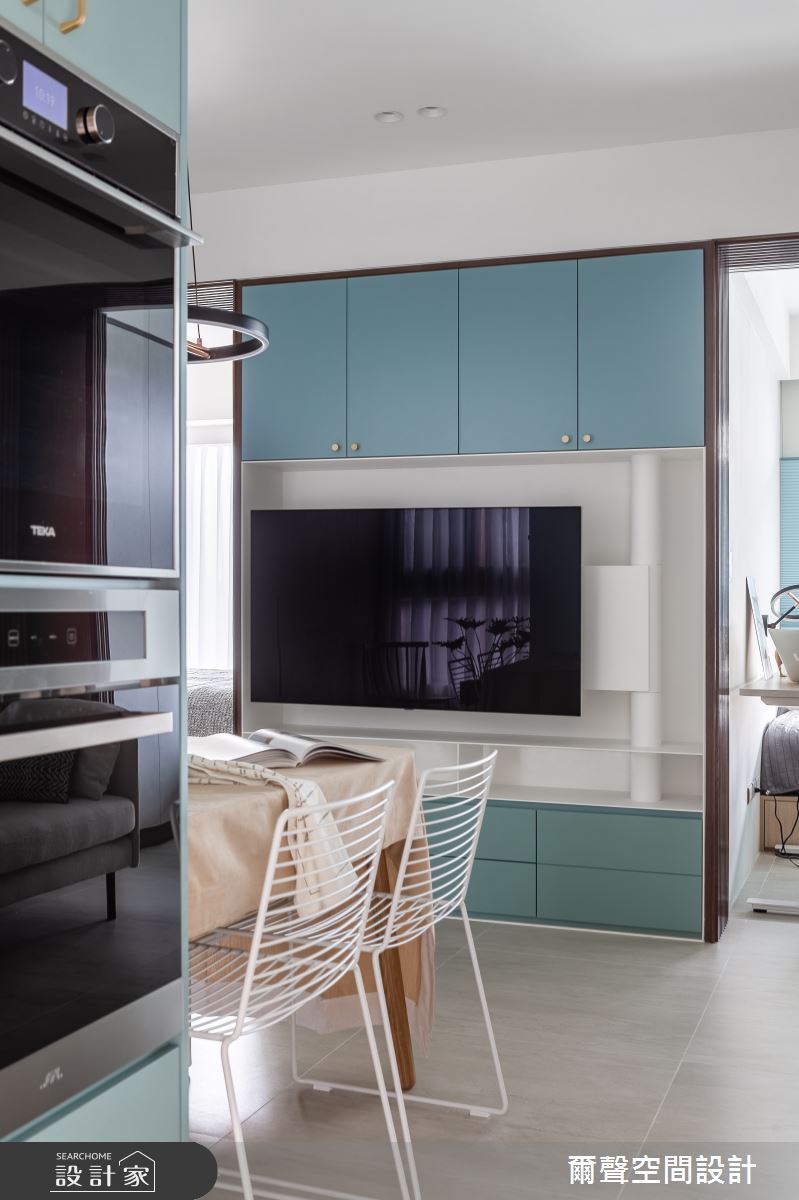 16坪預售屋＿現代風餐廳案例圖片＿爾聲空間設計＿爾聲_Blue Lagoon 一抹藍湖之3