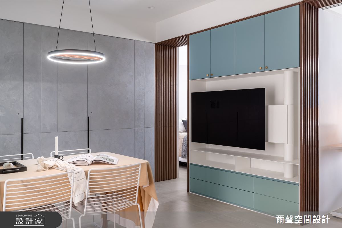 16坪預售屋＿現代風餐廳案例圖片＿爾聲空間設計＿爾聲_Blue Lagoon 一抹藍湖之5